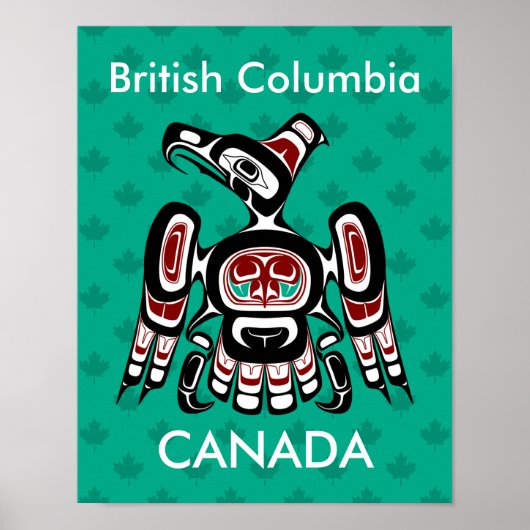 Indianeramerikaner Roter Kaigani Thunderbird Poster (Vorne)