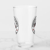 Indianeramerikaner Roter Schwarz-weiß Haida Art Sa Glas (Rechts)