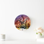 Indianeramerikaner Runde Wanduhr (Zuhause)