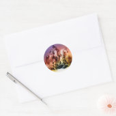 Indianeramerikaner Runder Aufkleber (Umschlag)