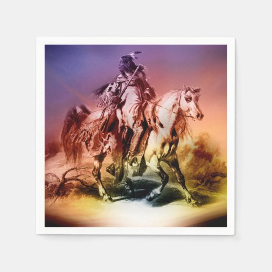 Indianeramerikaner Serviette (Vorderseite)