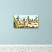 Indianeramerikaner Shaman Leinwanddruck (Insitu (Holzboden))