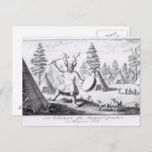 Indianeramerikaner Shaman Postkarte (Vorne/Hinten)