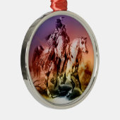 Indianeramerikaner Silbernes Ornament (Rechts)