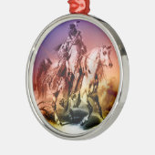 Indianeramerikaner Silbernes Ornament (Links)