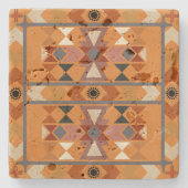 Indianeramerikaner Steinuntersetzer (Vorderseite)