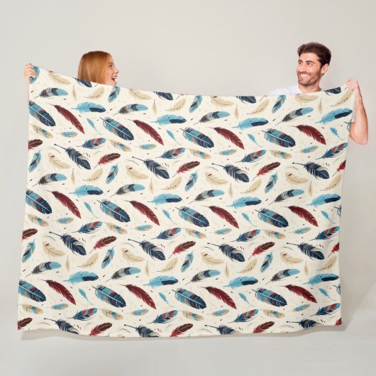 Indianeramerikaner Südwest Feather Muster Fleecedecke (Beispiel)