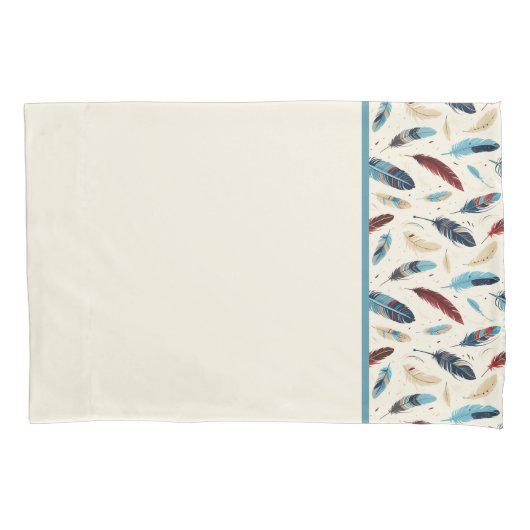 Indianeramerikaner Südwest Feather Muster Kissenbezug (Vorderseite)