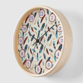 Indianeramerikaner Südwest Feather Muster Uhr (Winkel)