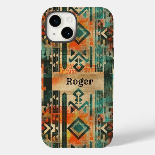 Indianeramerikaner Südwestaztec Personalisiert Case-Mate iPhone Hülle (Rückseite)