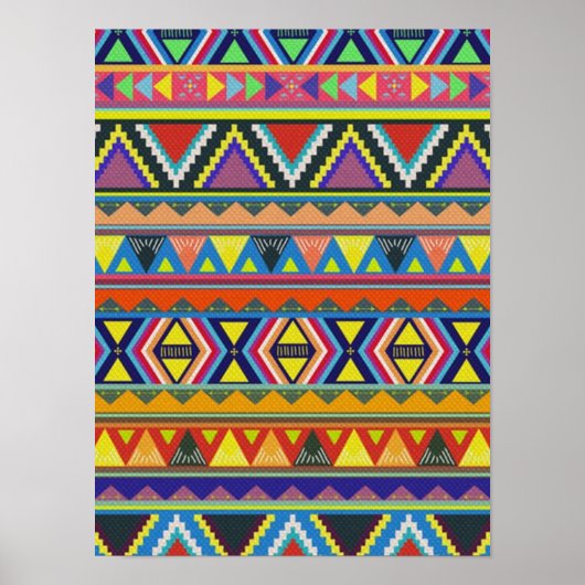 Indianeramerikaner Südwestfarbenfroh Poster (Vorne)