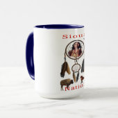 Indianeramerikaner Tasse (Vorderseite Links)