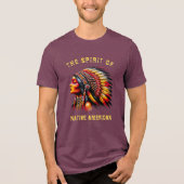 Indianeramerikaner Tri-Blend Shirt (Vorderseite)