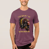 Indianeramerikaner Tri-Blend Shirt (Vorderseite)