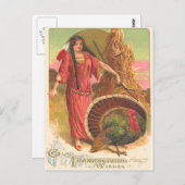 Indianeramerikaner und Türkei Postkarte (Vorne/Hinten)