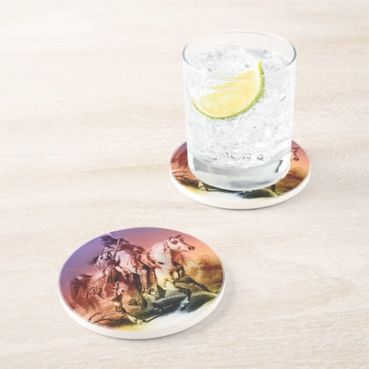 Indianeramerikaner Untersetzer (Seite)