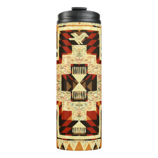 Indianeramerikaner, Vintag handGezeichnet Abstrakt Thermosbecher