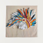 Indianeramerikaner Wandteppich (Vorderseite (Horizontal))