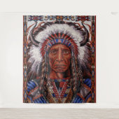 Indianeramerikaner Wandteppich (Vorderseite)