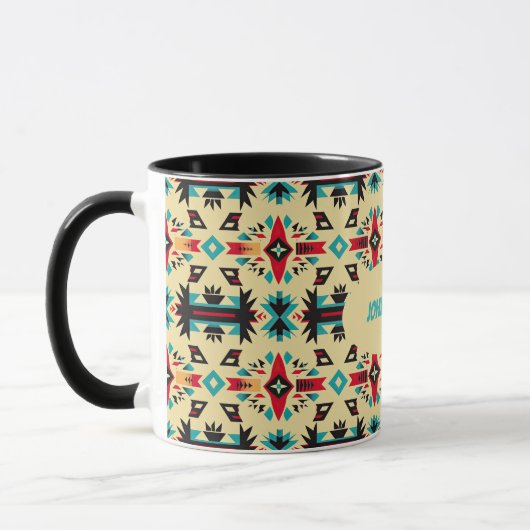 Indianeramerikanisch gemustert und editierbar tasse (Links)