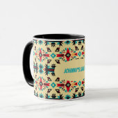 Indianeramerikanisch gemustert und editierbar tasse (Vorderseite Links)