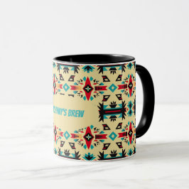 Indianeramerikanisch gemustert und editierbar tasse