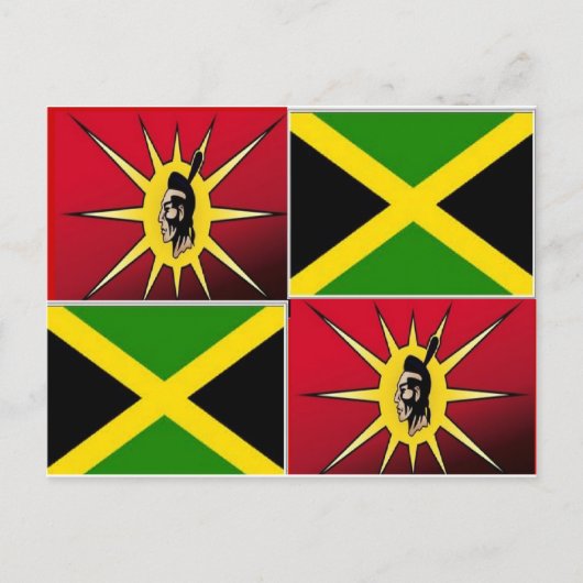 Indianeramerikanisch-jamaikanisch Postkarte (Vorderseite)