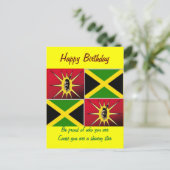 Indianeramerikanisch-jamaikanisch Postkarte (Stehend Vorderseite)