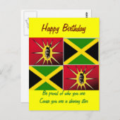 Indianeramerikanisch-jamaikanisch Postkarte (Vorne/Hinten)