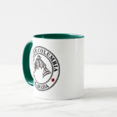 Indianeramerikanisch Red Haida Vector Salmon Tasse (Vorderseite Links)