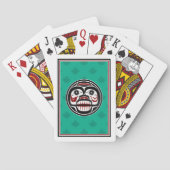 Indianeramerikanisch Rotes Schwarzes Haida Art Wee Spielkarten (Rückseite)