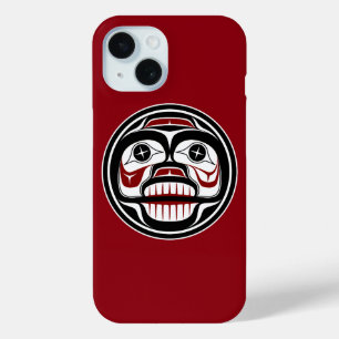 Indianeramerikanisch Rotes Schwarzes Haida Wachtsc Case-Mate iPhone Hülle