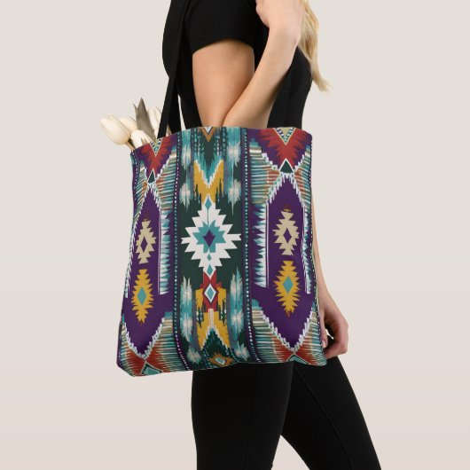 Indianeramerikanischer Abstrakt Tribut S9 Tasche (Von Nahem)