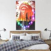 Indianeramerikanischer Ghost-Tanz Leinwanddruck (Insitu (Schlafzimmer))