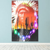 Indianeramerikanischer Ghost-Tanz Leinwanddruck (Insitu (Holzboden))