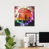 Indianeramerikanischer Ghost-Tanz Poster (Heimbüro)