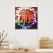 Indianeramerikanischer Ghost-Tanz Poster (Küche)