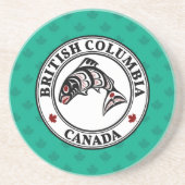 Indianeramerikanischer Roter Schwarzer Graphit Vec Getränkeuntersetzer (Vorne)