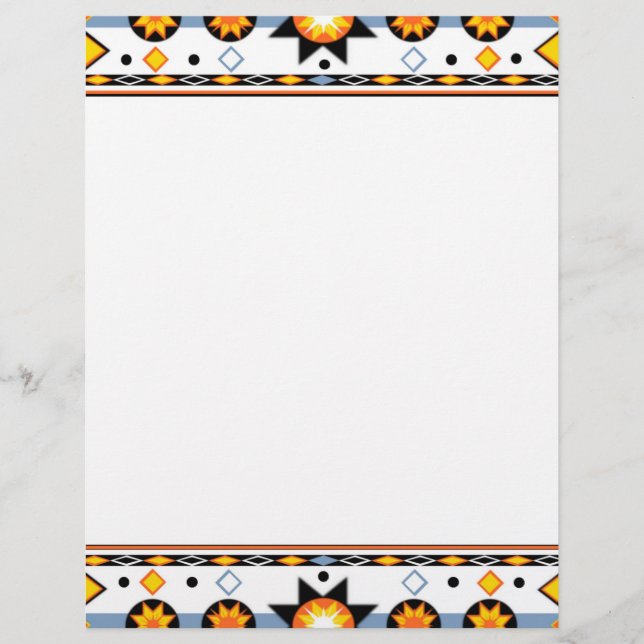 Indianeramerikanisches Muster Letterhead (Vorderseite)