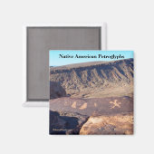 Indianeramerikanisches Petroglyphen-Foto Magnet (Vorderseite/Rückseite)