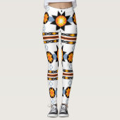 Indianeramerikanisches Sun-Muster Leggings (Vorderseite)