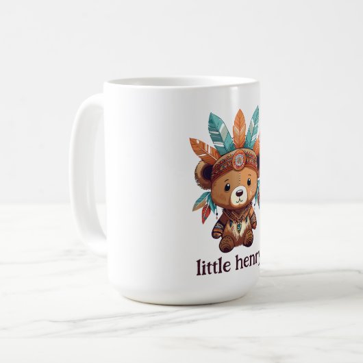 Indianerbär Kaffeetasse (Vorderseite Links)