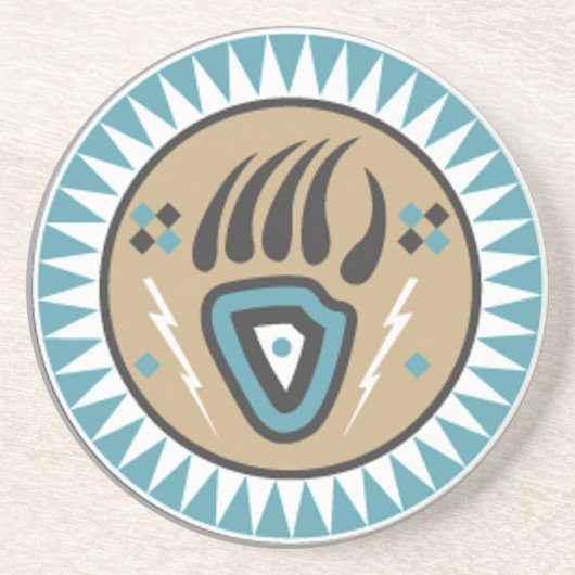 Indianerbärenpaw Getränkeuntersetzer (Vorne)