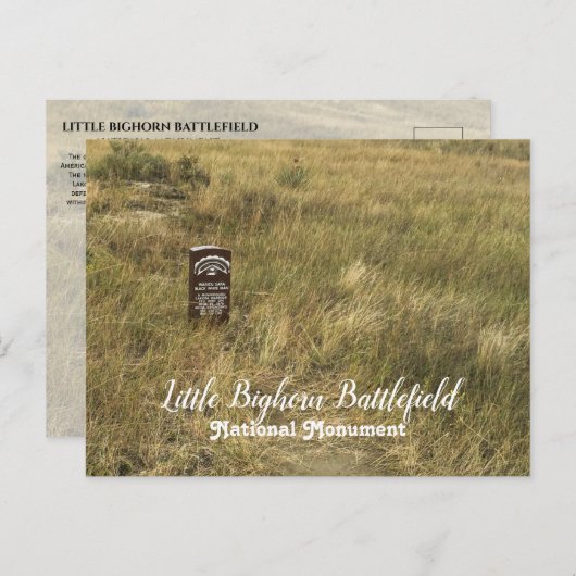 Indianerbeerland, Little Bighorn Postkarte (Vorne/Hinten)
