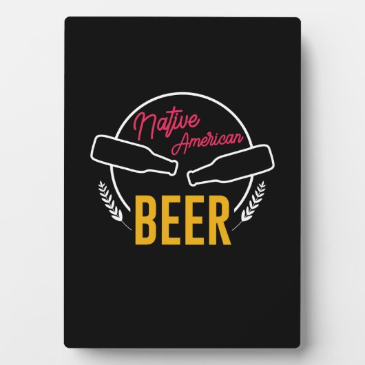 Indianerbier Fotoplatte (Vorderseite)