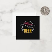 Indianerbier Mitteilungskarte (Vorderseite/Rückseite Beispiel)
