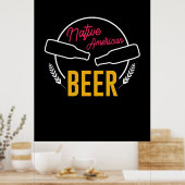 Indianerbier Poster (Küche)