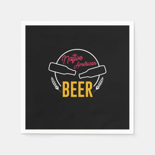 Indianerbier Serviette (Vorderseite)