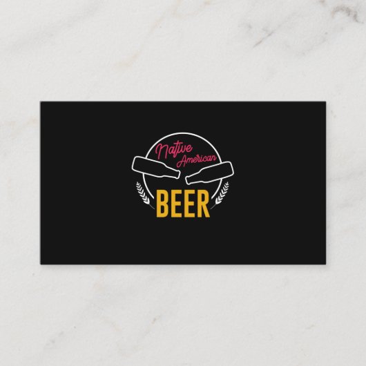Indianerbier Visitenkarte (Vorderseite)