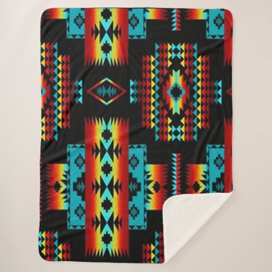 Indianerblanket Sherpadecke (Vorderseite)